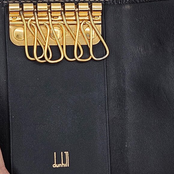 Dunhill Black Leather Key Case - Picture 6 of 8